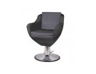 Fotel fryzjerski Noah Tech firmy PANDA kolor grafitowy